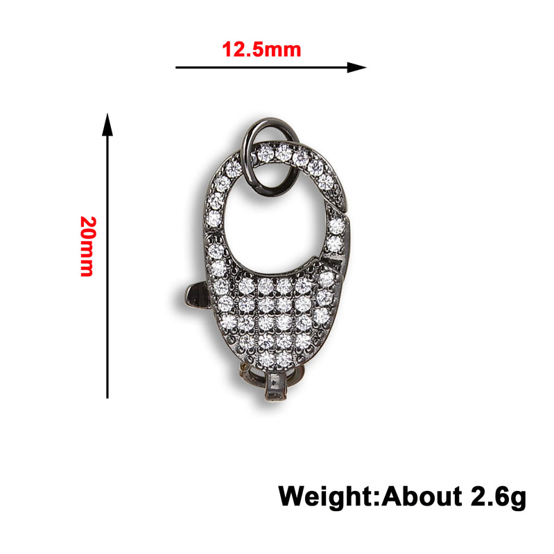 DIY Jewelry Supplies Chains Keychain Charms Zircon Lobster Clasp Brass