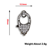 DIY Jewelry Supplies Chains Keychain Charms Zircon Lobster Clasp Brass