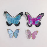 Resin Butterfly Jewelry Necklace Pendants 10pcs