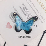 Resin Butterfly Jewelry Necklace Pendants 10pcs