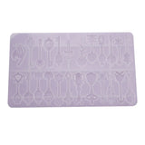 Key Resin Mould Crystal Epoxy Mold for Key Collection Pendant Ornaments