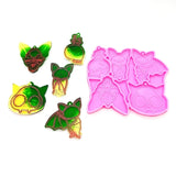 Silicone Mold Crystal Epoxy Resin Casting Mould Keychain Pendants