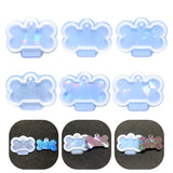 Dog Bone Silicone Mold Keychain Pendant Resin Casting Mould