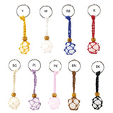 DIY Macrame String Lanyard Keychain Crystal Holder