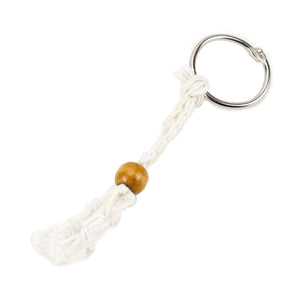 DIY Macrame String Lanyard Keychain Crystal Holder
