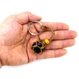 DIY Macrame String Lanyard Keychain Crystal Holder