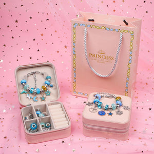 DIY Kids Beaded Bracelet Set with Jewelry Storage