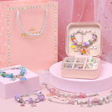DIY Kids Beaded Bracelet Set with Jewelry Storage