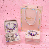 DIY Kids Beaded Bracelet Set with Jewelry Storage