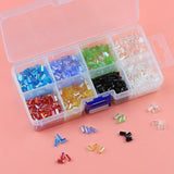 600pcs Austria Crystal Glass Spacer Beads DIY Kit Set Box 3X6mm