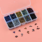 DIY Kit Set Box 3mm 2000pcs Faceted Round Crystal Glass Beads for Jewelry Making