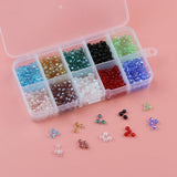 Faceted Flat Round Austria Crystal Glass Spacer Beads DIY Kit Set 1000pcs