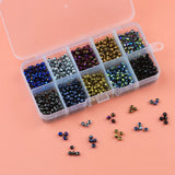 Faceted Flat Round Austria Crystal Glass Spacer Beads DIY Kit Set 1000pcs