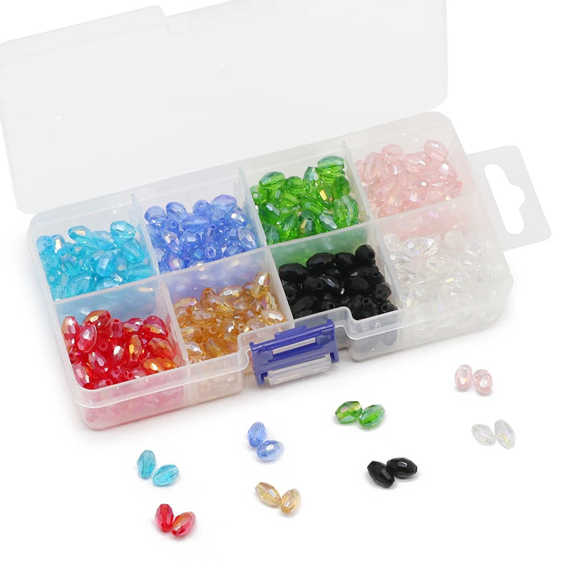 Austria Crystal Glass Spacer Loose Beads 800/400pcs for Jewelry Making Bracelet
