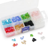 DIY Kit Set Box 4x8mm 400pcs Square Crystal Spacer Beads