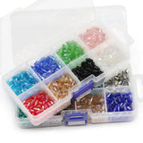 DIY Kit Set Box 800pcs 4x8mm Austria Crystal Glass Spacer Beads