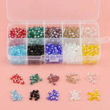 Crystal Bicone Austrian Beads 4mm Glass Spacer 1000pcs DIY Kit Set Box