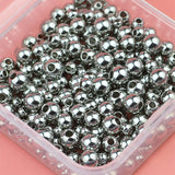 300pcs Round Stainless Steel Spacer Beads DIY Kit Set for Jewelry Making