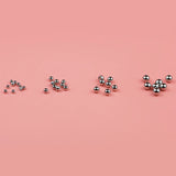 300pcs Round Stainless Steel Spacer Beads DIY Kit Set for Jewelry Making