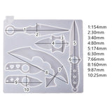 DIY Defense Epoxy Resin Silicone Molds Tool Keychain Pendant Crafts Supplies