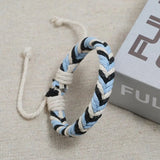 DIY Knit Bangles Hemp Rope Wristbands Bracelets for Party Wedding Travel