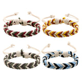 DIY Knit Bangles Hemp Rope Wristbands Bracelets for Party Wedding Travel