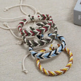 DIY Knit Bangles Hemp Rope Wristbands Bracelets for Party Wedding Travel