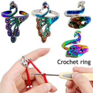 DIY Knitting Accessories Ring Thread Wrapped Rings Loop Wire Winder Crochet Wire