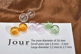 Korea Mermaid Foam Glass Bubble Earrings Pendant