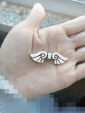 10pcs Large Angel Wing Bead Charms Bracelets Crafts Metal Jewelry Findings