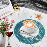 Large Fruit Plate Epoxy Silicone Mold Round Wave Line Coaster Tray Cup Pad Molds