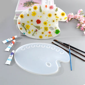 Large Oil Paint Palette Silicone Casting Mold Epoxy Resin