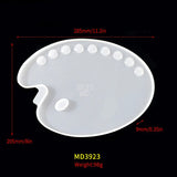 Large Oil Paint Palette Silicone Casting Mold Epoxy Resin