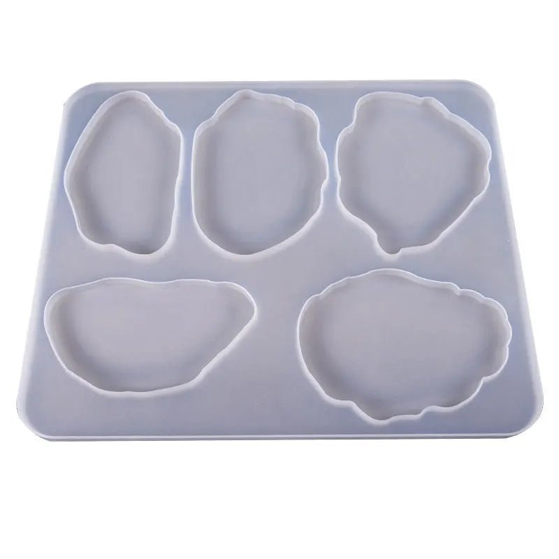 Large Swing Table Crystal Epoxy Resin Mold Coaster Base Silicone Mold