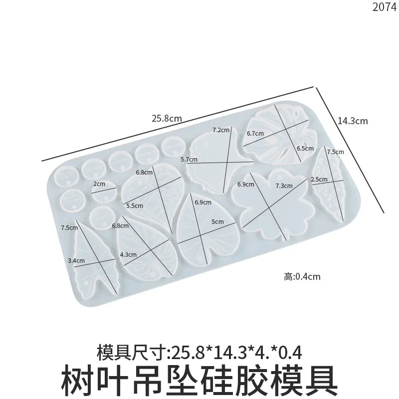 Maple Shaped Silicone Epoxy Resin Mold Jewelry Tools