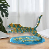 Leaping Leopard Tray Silicone Mould Resin Epoxy Mold
