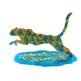 Leaping Leopard Tray Silicone Mould Resin Epoxy Mold