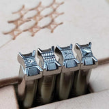 Metal Basket Splay Stamps Tool Set 9mm*6mm Solid Metal Printing Tools