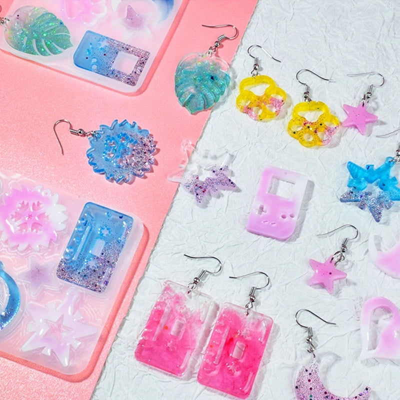 Leaves Earring Pendant Silicone Mould for Jewelry Crafts Making