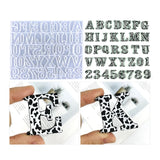 Leopard Alphanumeric Pendant Silicone Mold for Jewelry Making