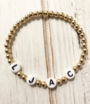 DIY Letter Bracelets Boho Name Bracelet Men Women Personalized