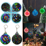 DIY Light & Shadow Keychain Christmas Silicone Epoxy Mold - Crafting Mould
