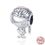 DIY Little Girl Little Boy Charm Beads for Bracelet Bangle Jewelry