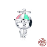 DIY Little Girl Little Boy Charm Beads for Bracelet Bangle Jewelry