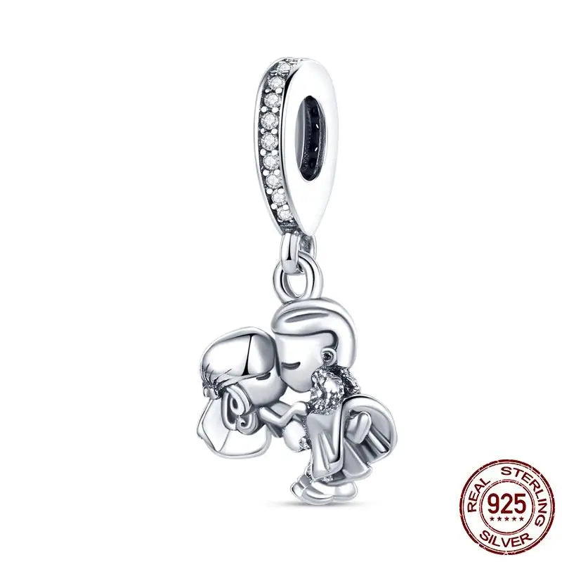 DIY Little Girl Little Boy Charm Beads for Bracelet Bangle Jewelry