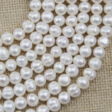 7-8mm Potato Round Freshwater Pearl Loose Beads, 15inches Strand
