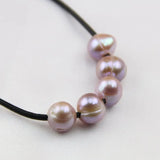Lavender Purple Freshwater Pearl Loose Beads, Big Hole Pearls