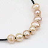 DIY Large Hole Pink Lavender Freshwater Pearl Loose Beads, 8mm Potato Pearls