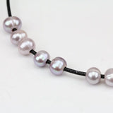 DIY Large Hole Pink Lavender Freshwater Pearl Loose Beads, 8mm Potato Pearls