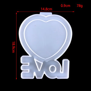 Heart Resin Photo Frame Silicone Mold DIY Jewelry Tools